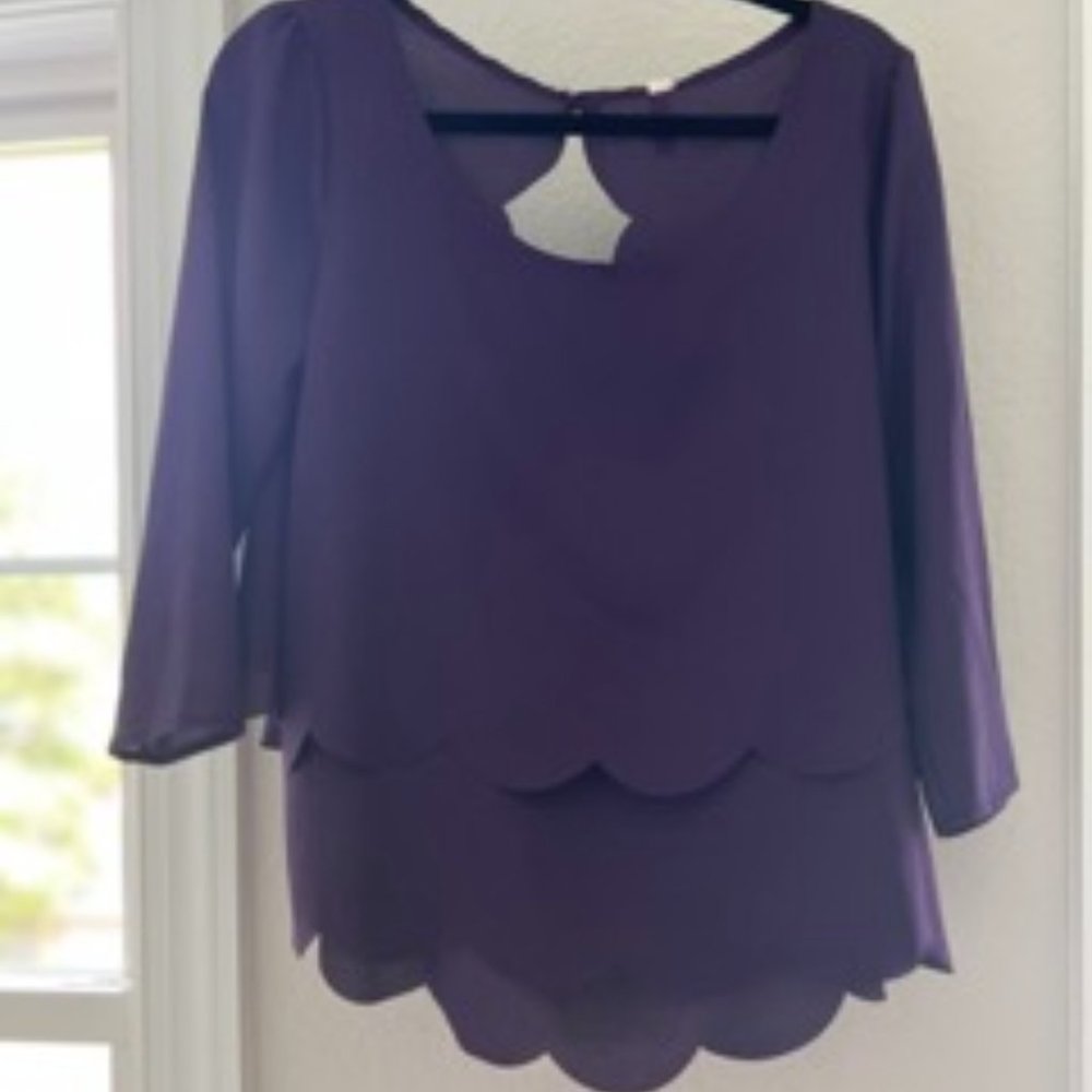 Flowly blouse with open back